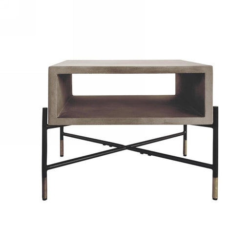 Modrest Walker Modern Concrete & Metal End Table image