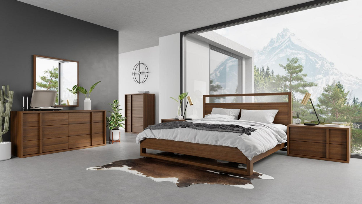 Nova Domus Berlin - Modern Walnut Bed image