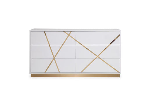 Modrest Nixa  Modern White & Gold Dresser image