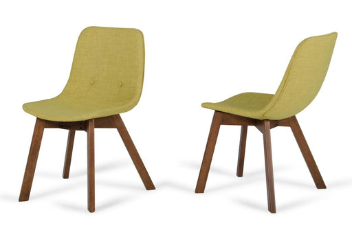 Laken - Modern Green Tea & Walnut Dining Chair (Set of 2) image