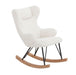 Modrest Hamlin - Modern White Fabric Kids Rocking Chair image