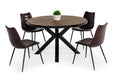 Modrest Pasada - Industrial Brown Acacia Dining Table image