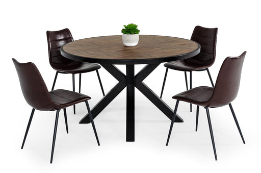 Modrest Pasada - Industrial Brown Acacia Dining Table image