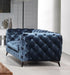 Divani Casa Delilah Modern Blue Fabric Loveseat image