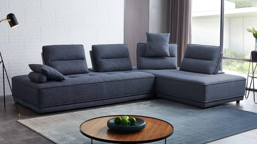 Divani Casa Glendale - Modern Blue Fabric Modular Sectional Sofa image