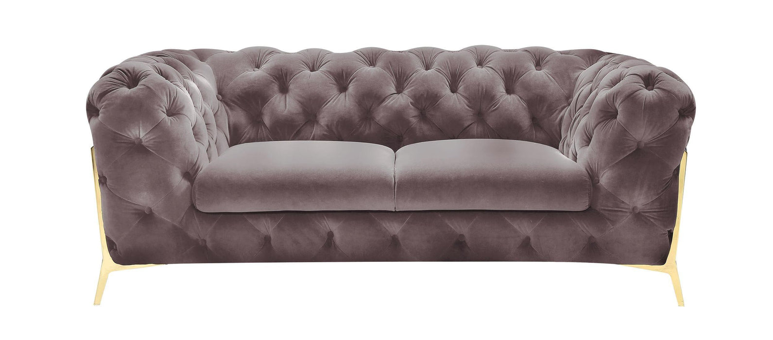 Divani Casa Sheila - Transitional Silver Fabric Loveseat image