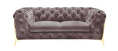 Divani Casa Sheila - Transitional Silver Fabric Loveseat image