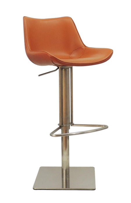 Modrest Hopkin - Modern Cognac Eco-Leather Bar Stool image