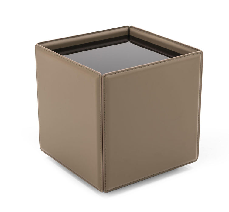 Modrest Vargas - Modern Beige Leatherette End Table image