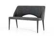 Modrest Williamette Modern Dark Grey Fabric Bench image