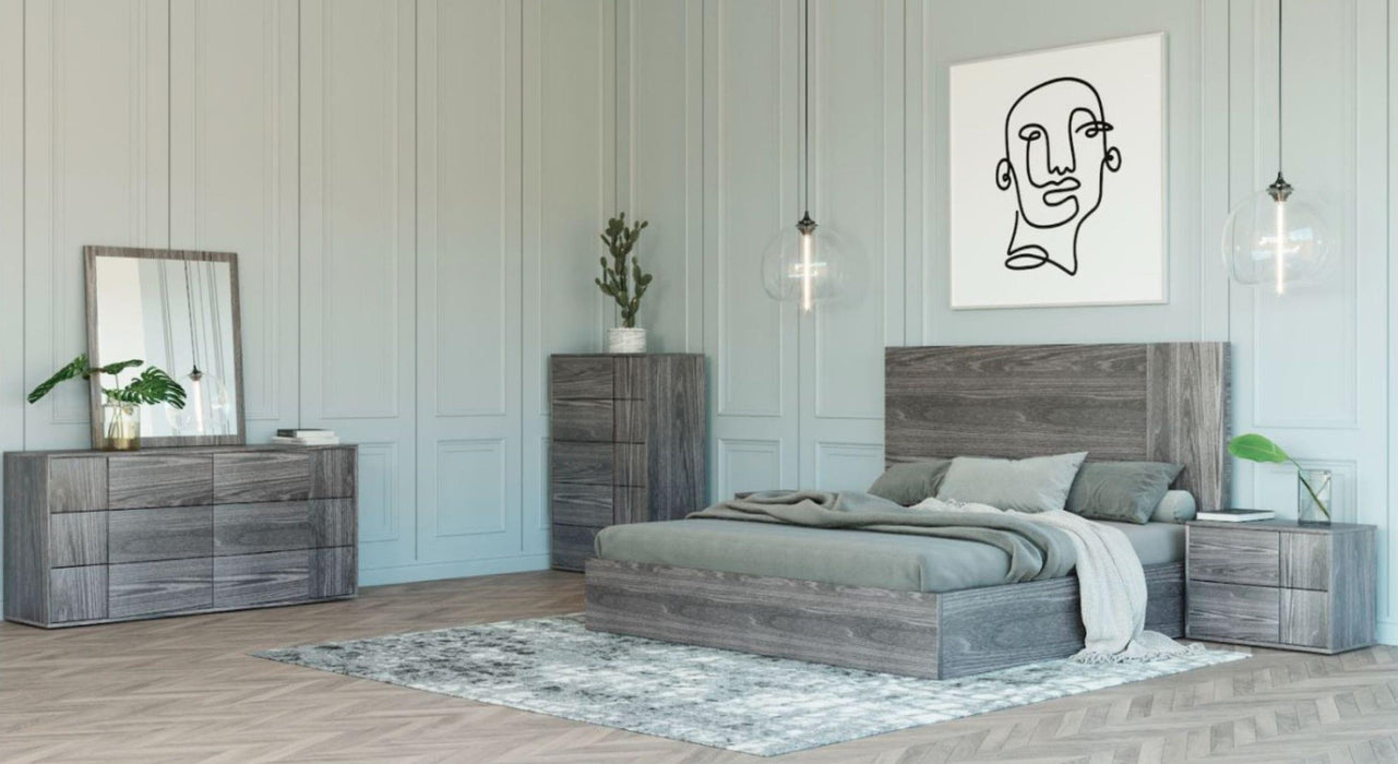 Nova Domus Asus - Italian Modern Elm Grey Bedroom Set image