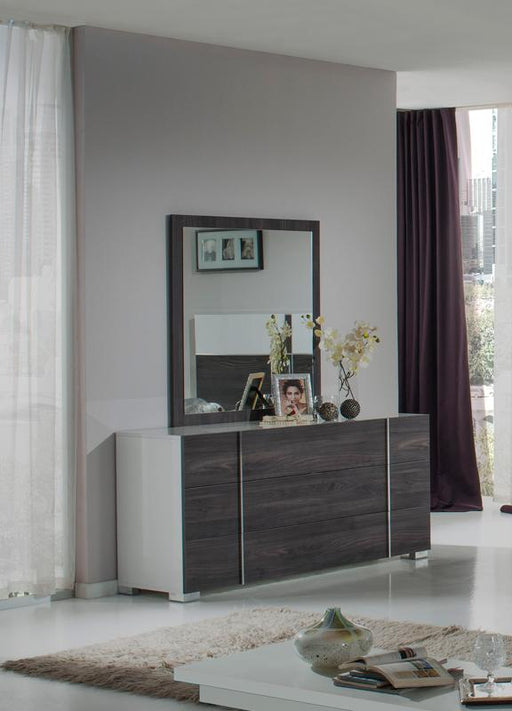 Nova Domus Corrado Italian Modern Grey Mirror image