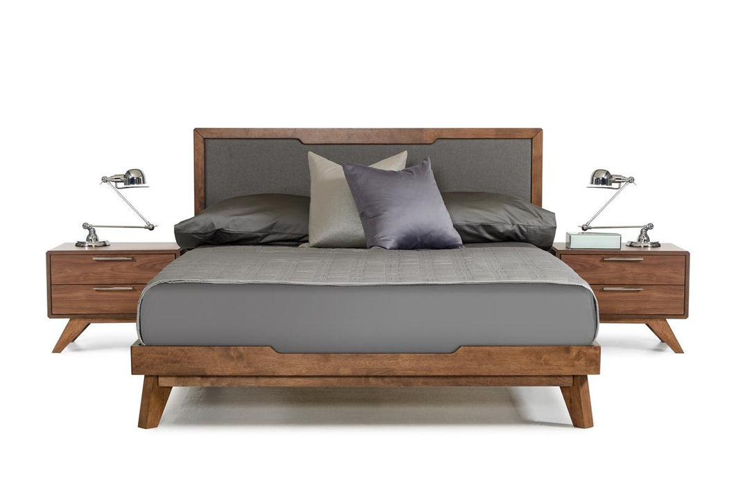 Nova Domus Soria Modern Grey & Walnut Bed image