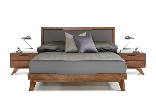 Nova Domus Soria Modern Grey & Walnut Bed image