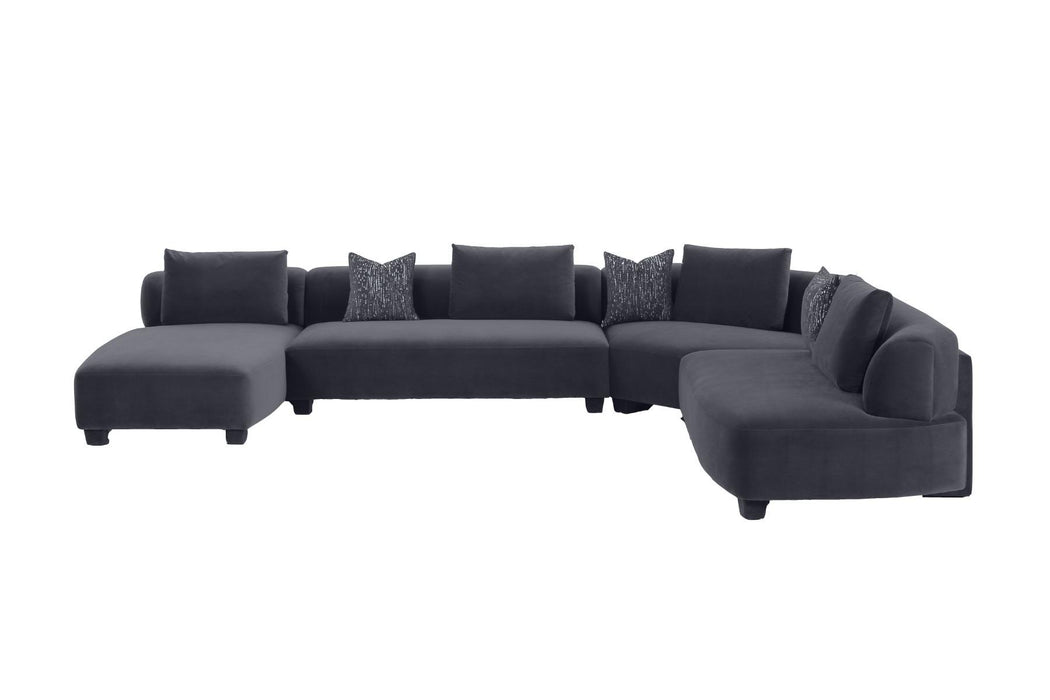 Divani Casa Bayou Contemporary Sectional Sofa