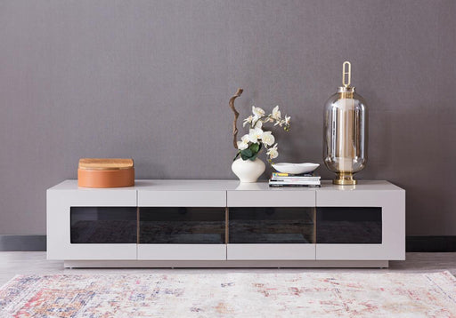 Modrest Frost Modern Small Grey TV Unit image