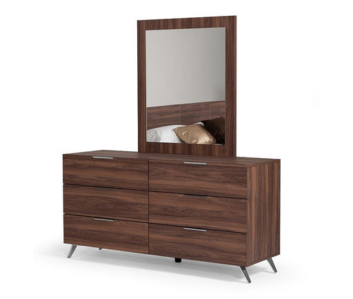 Nova Domus Brooklyn Italian Modern Walnut Mirror image