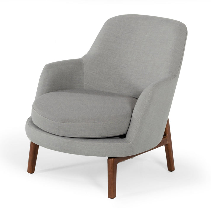 Modrest Metzler - Modern Grey Fabric Accent Chair image