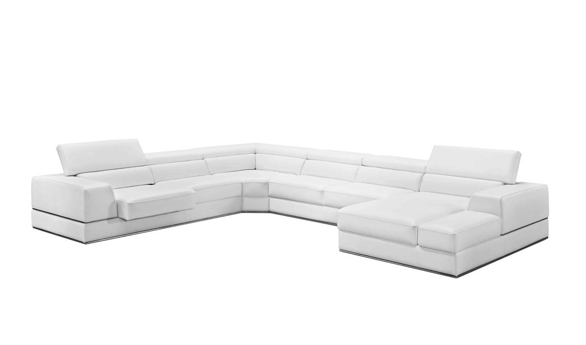 Divani Casa Pella Modern Sectional Sofa