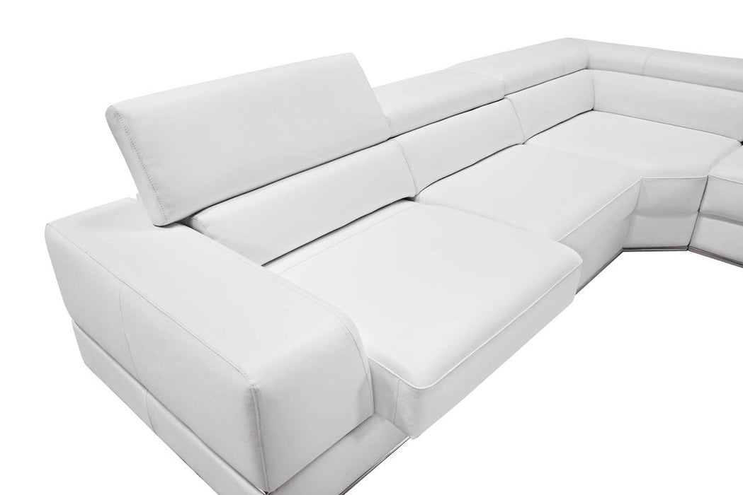 Divani Casa Pella Modern Sectional Sofa