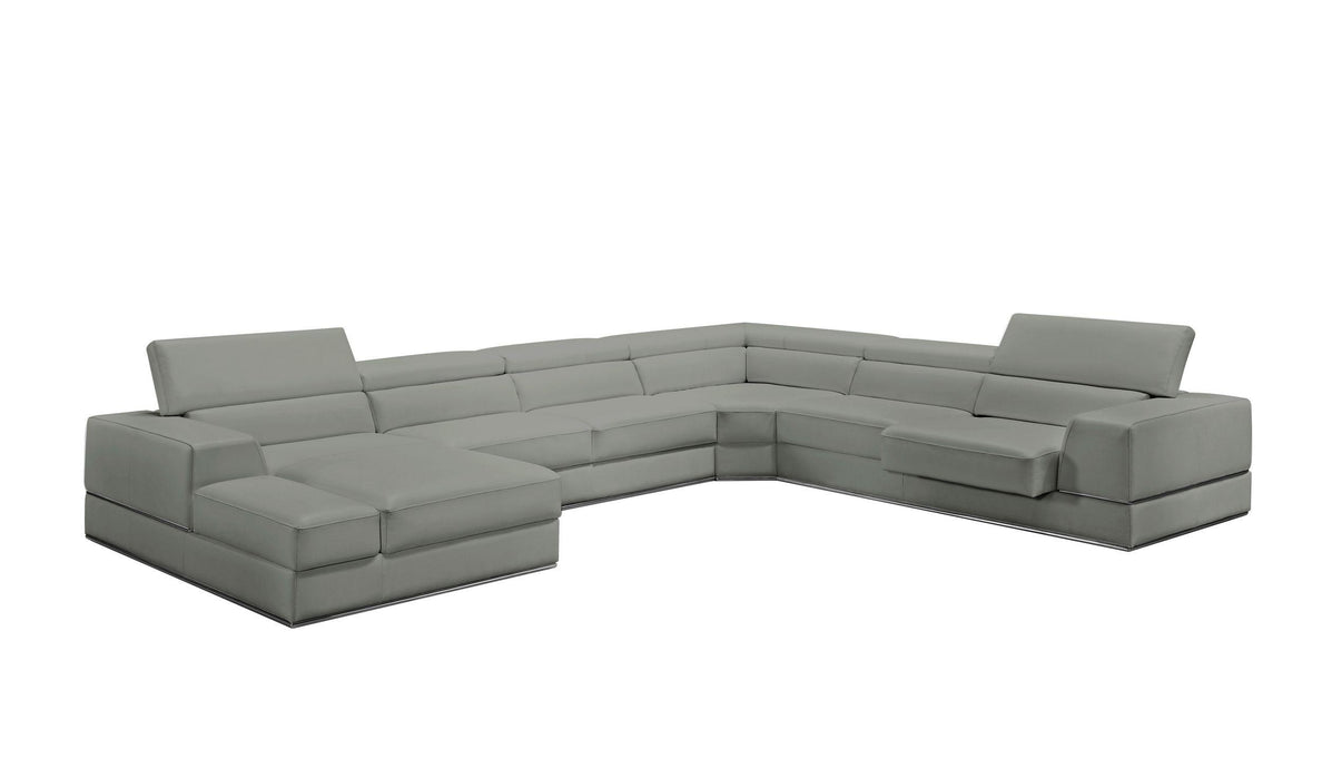 Divani Casa Pella Modern Sectional Sofa