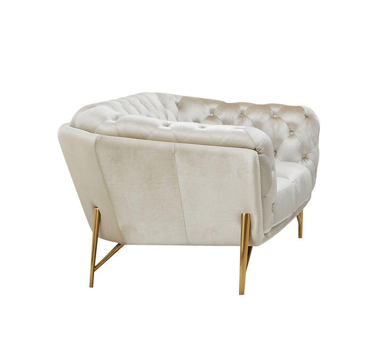 Divani Casa Stella Transitional Loveseat