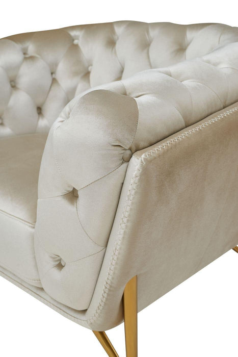 Divani Casa Stella Transitional Loveseat