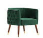 Modrest Bethel Modern Green Velvet Accent Chair image