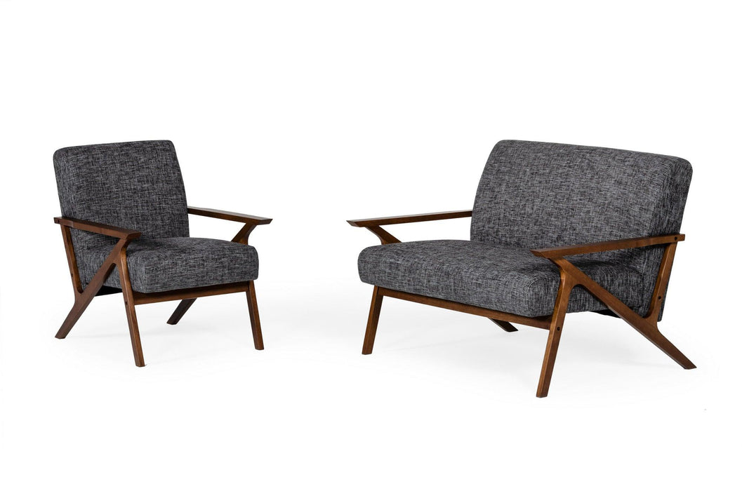 Modrest Candea Mid-Century Lounge Chair