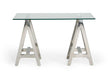 Modrest Ostrow - Modern Glass & Stainless Steel Console Table image