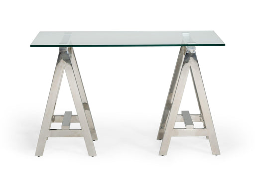 Modrest Ostrow - Modern Glass & Stainless Steel Console Table image