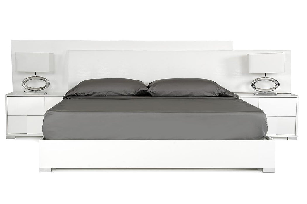 Modrest Monza Italian Modern White Bed image