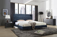 Modrest Wales Modern Blue Fabric Bed image