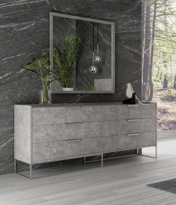 Nova Domus Marbella - Italian Modern Grey Marble Dresser image