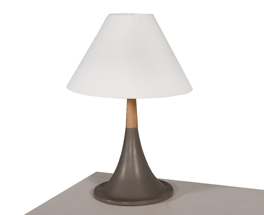 Modrest Nunez Modern Concrete & Oak Table Lamp image