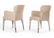 Modrest Ogden Modern Beige & Rosegold Dining Armchair image