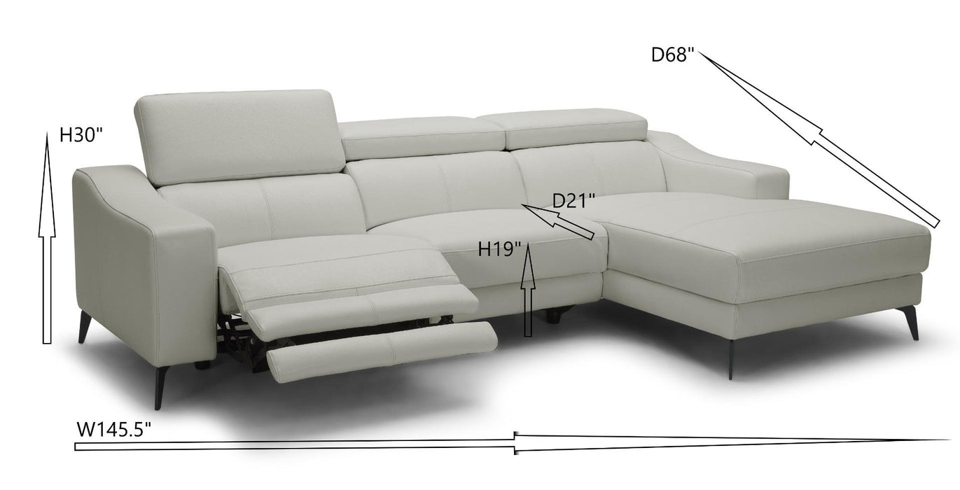 Modrest Rampart Modern Sectional Sofa