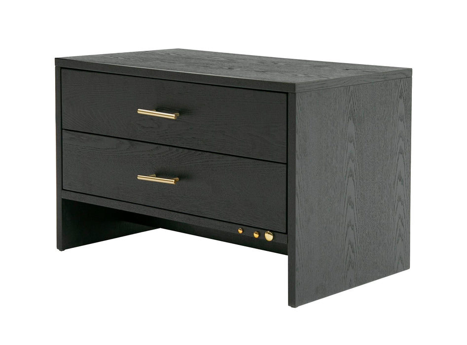 Modrest Wales Grey Ash 2 Modern Nightstand