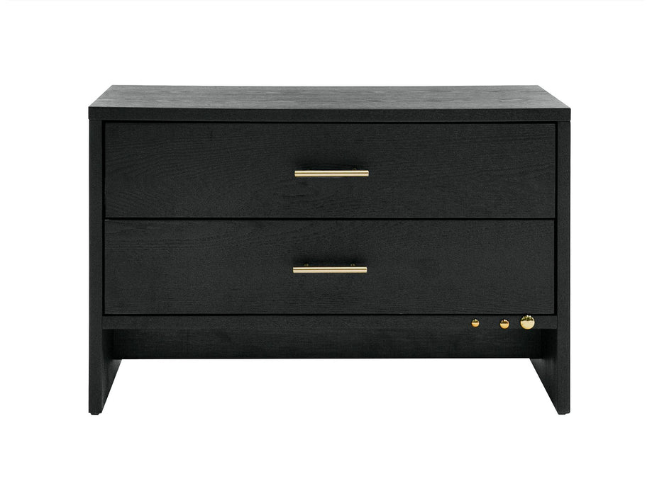 Modrest Wales Grey Ash 2 Modern Nightstand