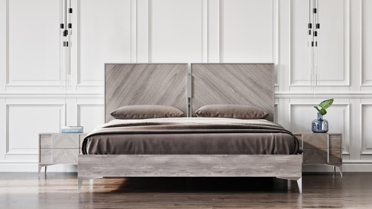 Nova Domus Alexa Italian Modern Grey Bed image