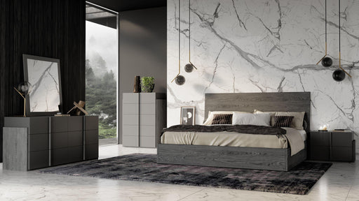 Nova Domus Lucia - Italian Modern Matte Grey / Elm Grey Bedroom Set image