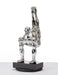 Sz0173 Silver Gymnast Modern Sculpture image