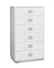 Victoria White Crocodile Lacquer 6 Modern Dresser image