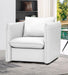 Divani Casa Tamworth - Modern White Leather Swivel Lounge Chair image