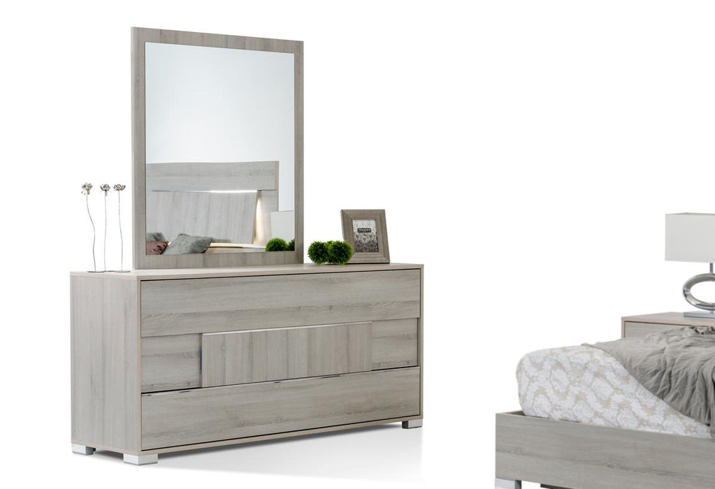 Modrest Ethan Italian Modern Grey Mirror image