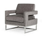 Modrest Edna - Modern Dark Grey Fabric Accent Chair image