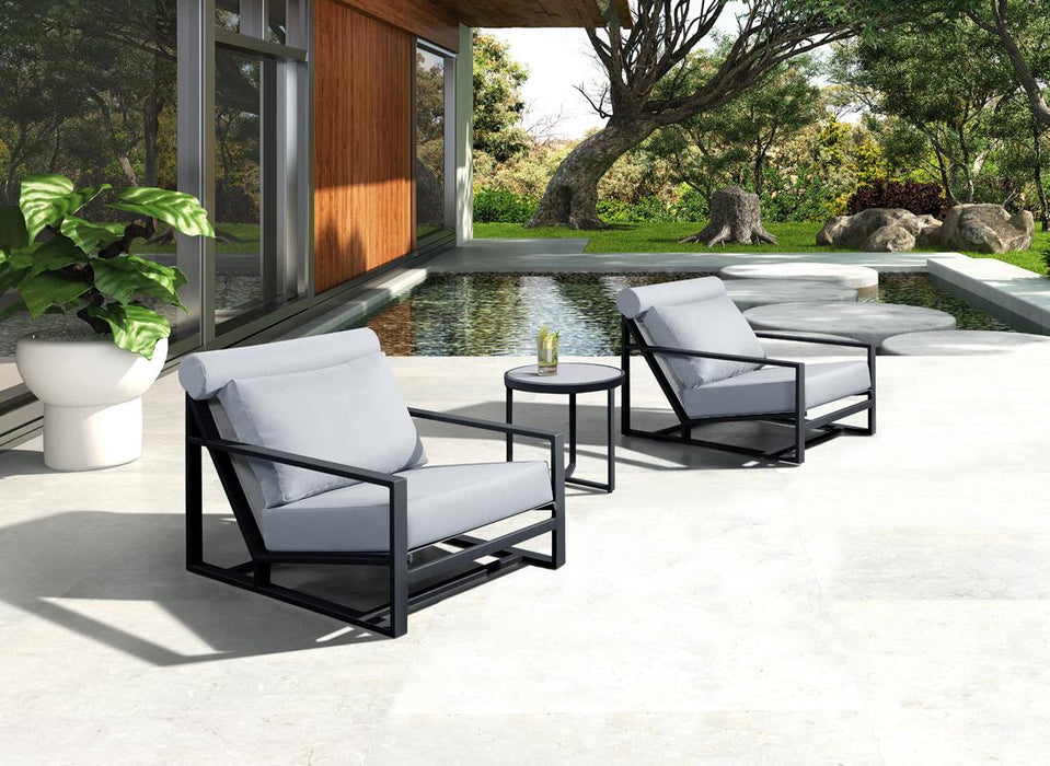 Renava Boardwalk Outdoor Grey Lounge Chair Set image