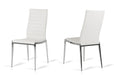 Libby - Modern White Leatherette Dining Chair (Set of 2) image