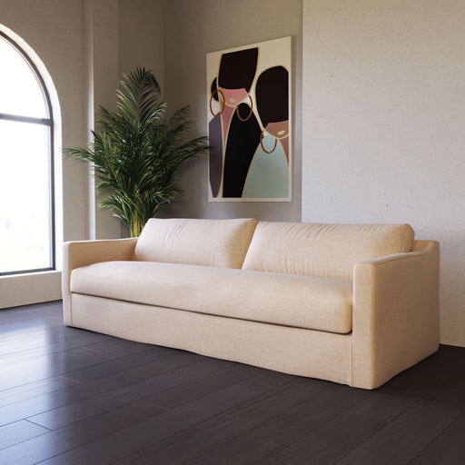 Divani Casa Admiral - Modern Classic Sand Fabric Sofa image