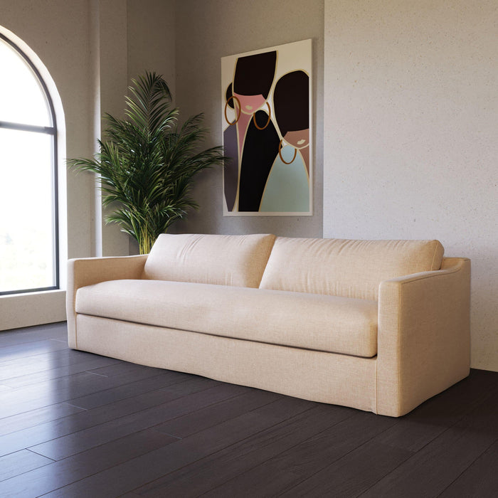 Divani Casa Admiral - Modern Classic Sand Fabric Sofa image